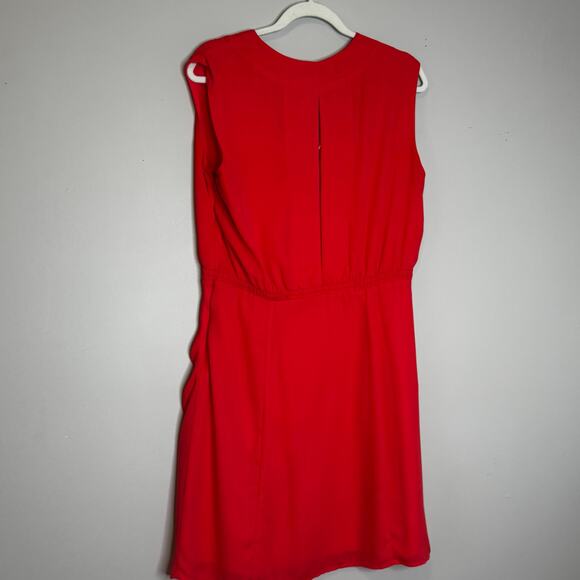 Thakoon Collective Pink V-Neck Shift Dress Sleeveless Crepe Size 10 - Picture 3 of 8